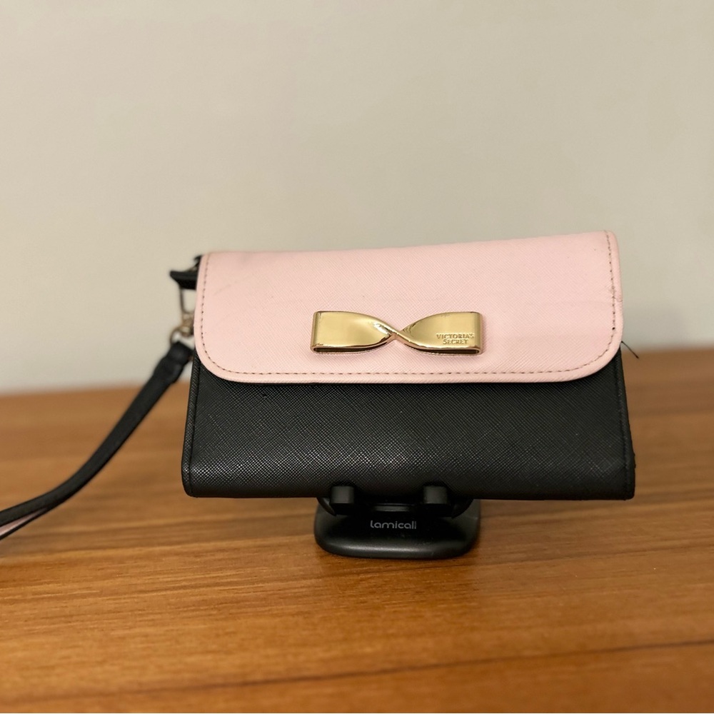Victoria's Secret Pink and Black Clutch